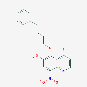 6-Methoxy-4-methyl-8-nitro-5-[4-phenylbutoxy]quinoline