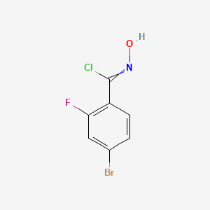 4-Bromo-2-fluoro-N-hydroxybenzenecarboximidoyl chloride
