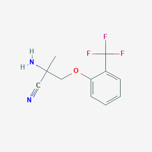 2-Amino-2-methyl-3-(2-trifluoromethylphenoxy)-propionitrile