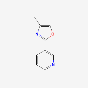 molecular formula C9H8N2O B8445931 3-(4-Methyloxazol-2-yl)-pyridine 