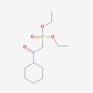 molecular formula C12H23O4P B8445940 Diethyl 2-cyclohexyl-2-oxoethylphosphonate 