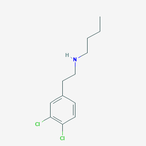 molecular formula C12H17Cl2N B8445997 N-(3,4-Dichlorophenethyl)butan-1-amine 