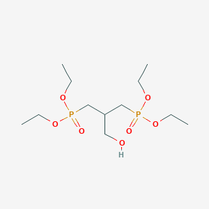 molecular formula C12H28O7P2 B8446009 2-Hydroxymethyl-1,3-propylene-bisphosphonic acid tetraethylester 