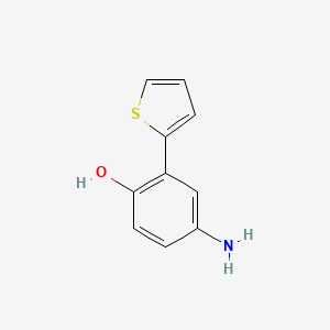 molecular formula C10H9NOS B8446017 4-Amino-2-(2-thienyl)phenol 