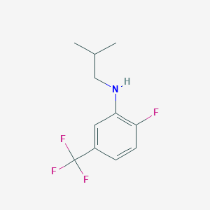 molecular formula C11H13F4N B8446058 2-fluoro-N-(2-methylpropyl)-5-(trifluoromethyl)aniline 