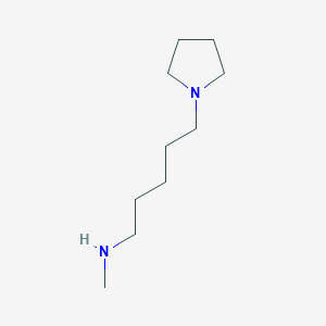 molecular formula C10H22N2 B8446077 N-methyl-N-[5-(pyrrolidin-1-yl)pentyl]amine 