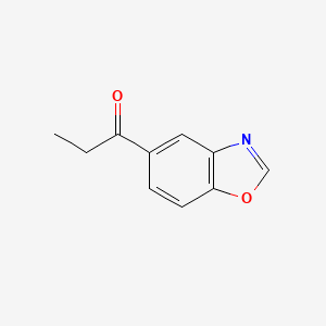 molecular formula C10H9NO2 B8446102 1-(5-Benzoxazolyl)-1-propanone CAS No. 132227-04-4