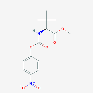 molecular formula C14H18N2O6 B8446152 methyl(2S)-3,3-dimethyl-2-{[(4-nitrophenoxy)carbonyl]amino}butanoate 