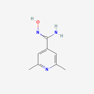 molecular formula C8H11N3O B8446218 N-hydroxy-2,6-dimethyl-isonicotinamidine 