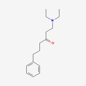 molecular formula C16H25NO B8446238 1-Diethylamino-6-phenylhexan-3-one 