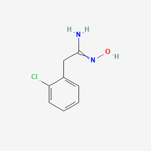 molecular formula C8H9ClN2O B8446257 2-(2-chlorophenyl)-N-hydroxyethanimidamide 