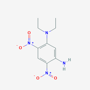 molecular formula C10H14N4O4 B8446511 1-Amino-3-diethylamino-4,6-dinitrobenzene 
