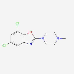 5,7-Dichloro-2-(4-methylpiperazino)benzoxazole
