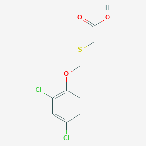 molecular formula C9H8Cl2O3S B8446524 (2,4-Dichloro-phenoxymethylsulfanyl)-acetic acid 