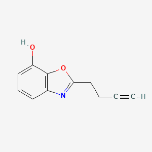 molecular formula C11H9NO2 B8446528 2-(But-3-ynyl)benzo[d]oxazol-7-ol 