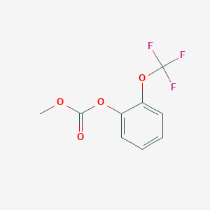 molecular formula C9H7F3O4 B8446603 Methyl 2-(trifluoromethoxy)phenyl carbonate 