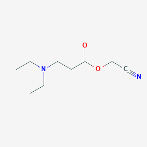 molecular formula C9H16N2O2 B8446606 Cyanomethyl 3-diethylaminopropionate 