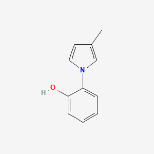 molecular formula C11H11NO B8446615 2-(3-Methyl-1-pyrrolyl)phenol 