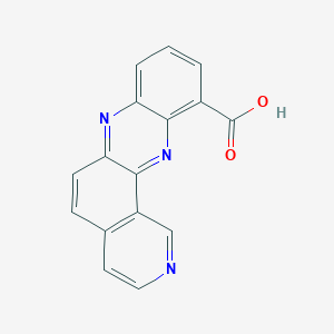 molecular formula C16H9N3O2 B8446623 Pyrido[3,4-alpha]phenazine-11-carboxylic acid 