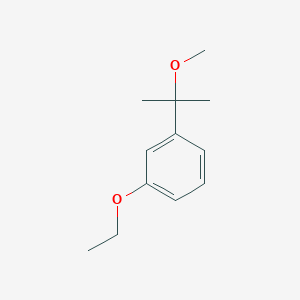 molecular formula C12H18O2 B8446712 1-Ethoxy-3-(1-methoxy-1-methyl-ethyl)-benzene CAS No. 939983-38-7