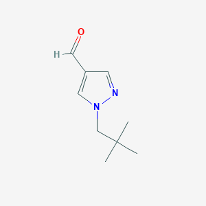 molecular formula C9H14N2O B8446733 1-(2,2-Dimethyl-propyl)-1H-pyrazole-4-carbaldehyde CAS No. 1204344-26-2