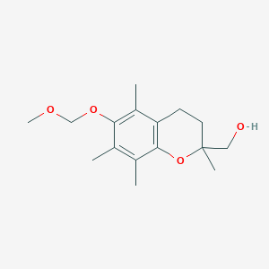 molecular formula C16H24O4 B8446761 6-(Methoxymethoxy)-2,5,7,8-tetramethylchroman-2-ylmethanol 