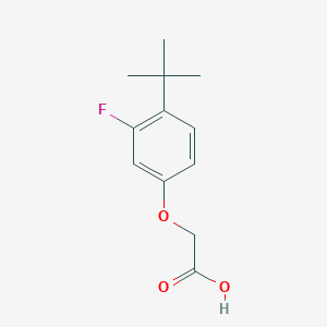 molecular formula C12H15FO3 B8446764 (4-tert-Butyl-3-fluorophenoxy)acetic acid 