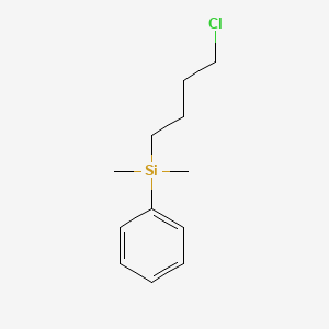 molecular formula C12H19ClSi B8446799 Dimethyl-(4-chlorobutyl)-phenylsilane 