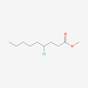 molecular formula C10H19ClO2 B8446818 4-Chlorononanoic acid, methyl ester 