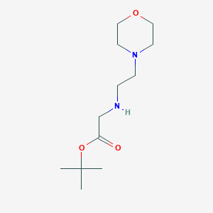 molecular formula C12H24N2O3 B8446823 Tert-butyl 2-{[2-(morpholin-4-yl)ethyl]amino}acetate 