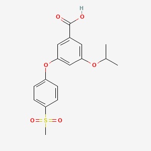 3-Isopropoxy-5-(4-methanesulfonyl-phenoxy)-benzoic acid