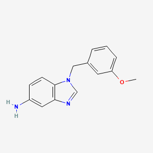 molecular formula C15H15N3O B8446845 1-(3-Methoxybenzyl)-5-aminobenzimidazole CAS No. 177843-59-3