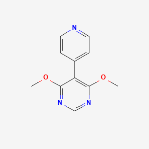 molecular formula C11H11N3O2 B8446903 4,6-Dimethoxy-5-(pyridin-4-yl)pyrimidine 