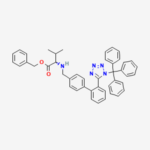 molecular formula C45H41N5O2 B8446943 N-[[2'-(1-triphenylmethyltetrazol-5-yl)biphenyl-4-yl]-methyl]-L-valine benzyl ester 