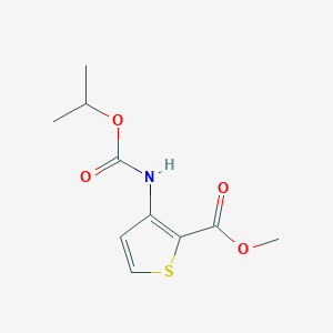molecular formula C10H13NO4S B8446951 Methyl 3-Isopropoxycarbonylaminothiophene-2-carboxylate 