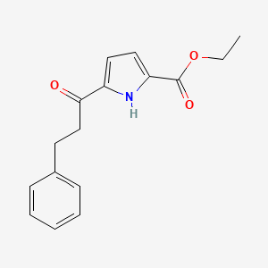 ethyl 5-(3-phenylpropionyl)-1H-pyrrole-2-carboxylate