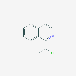 molecular formula C11H10ClN B8447015 1-(1-Chloroethyl)-isoquinoline 