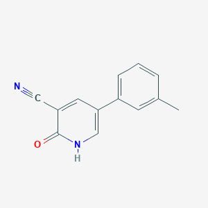 molecular formula C13H10N2O B8447029 1,2-Dihydro-5-(3-methylphenyl)-2-oxo-3-pyridinecarbonitrile 