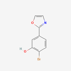 molecular formula C9H6BrNO2 B8447042 2-Bromo-5-(2-oxazolyl)phenol 