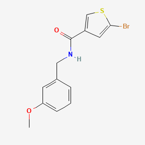 molecular formula C13H12BrNO2S B8447067 N-(3-Methoxybenzyl)-5-bromothiophene-3-carboxamide 