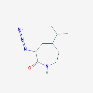 molecular formula C9H16N4O B8447077 3-Azido-5-isopropyl-azepan-2-one 