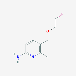 molecular formula C9H13FN2O B8447098 5-(2-Fluoro-ethoxymethyl)-6-methyl-pyridin-2-ylamine 