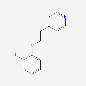 molecular formula C13H12INO B8447141 4-(2-(2-Iodophenoxy)ethyl)pyridine 