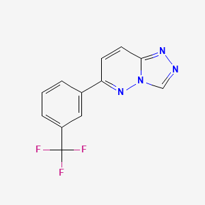 molecular formula C12H7F3N4 B8447151 6-(3-Trifluoromethyl-phenyl)-[1,2,4]triazolo[4,3-b]pyridazine 