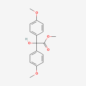 molecular formula C17H18O5 B8447170 Methyl 4,4'-dimethoxybenzilate CAS No. 43077-90-3