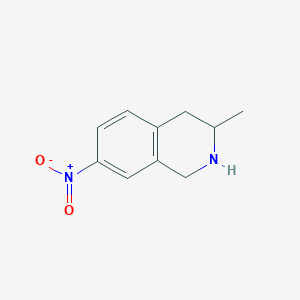 molecular formula C10H12N2O2 B8447202 3-Methyl-7-nitro-1,2,3,4-tetrahydroisoquinoline 