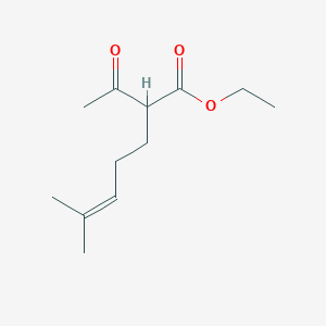 molecular formula C12H20O3 B8447252 Ethyl 2-acetyl-6-methyl-5-heptenoate 