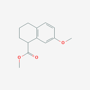 molecular formula C13H16O3 B8447270 7-Methoxytetralin-1-yl-carboxylic acid, methyl ester 