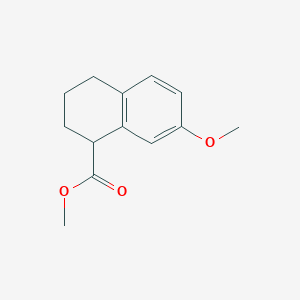 molecular formula C13H16O3 B8447270 Methyl 7-methoxy-1,2,3,4-tetrahydronaphthalene-1-carboxylate 