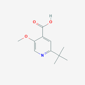 molecular formula C11H15NO3 B8447271 2-Tert-butyl-5-methoxy-isonicotinic acid 